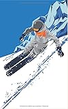Wintersport Modern Ski Alpin Collection Bujo Journal Moodboard Gedankenbuch Notizbuch Tagebuch Passwortbuch Notizheft Sketchnotes A5 Softcover Punkteraster Dot Grid