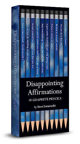 Chronicle Books Disappointing Affirmations Pencils