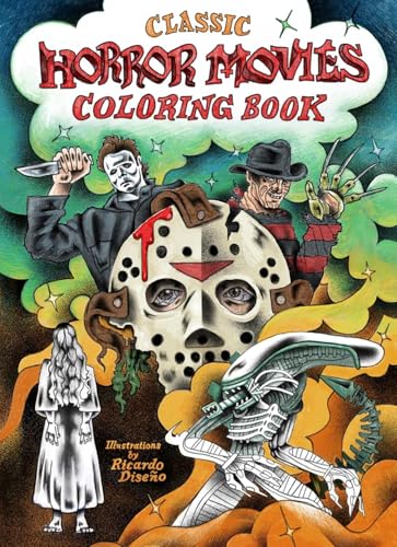 Cover of Classic Horror Movies Coloring Book