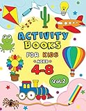 Activity Books For Kids Ages 48 Vol2 Easy And Fun Workbook For Boys And Girls