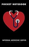 Pocket Notebook Internal Medicine Notes 8x5 Softcover Lined Memo Field Note Book Journal Compact