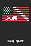 Diving Logbook Scuba Diving Log Book American Flag 110 Pages 216 Dives