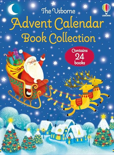 Usborne Advent Calendar Book Collection: Festive Countdown with 24 Magical Tales of Princes, Princesses, Dragons, and Dinosaurs, Including a Special ... Version of A Christmas Carol for Little Ones