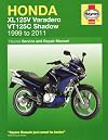 Honda XL125V Varadero and VT125C Shadow Service and Repair Manual: 2000-2010. Phil Mather (Haynes Motorcycle Manuals)