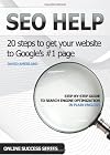 SEO Help: 20 Search Engine Optimization steps to get your website to Google's #1 page