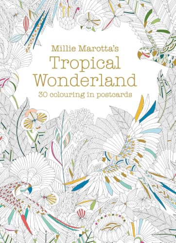 Millie Marotta's Tropical Wonderland Postcard Book book cover