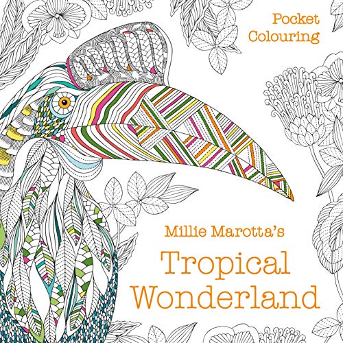 Millie Marotta's Tropical Wonderland Pocket Colouring book cover