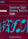 Specimen Sight-Reading Tests for Violin, Grades 6-8