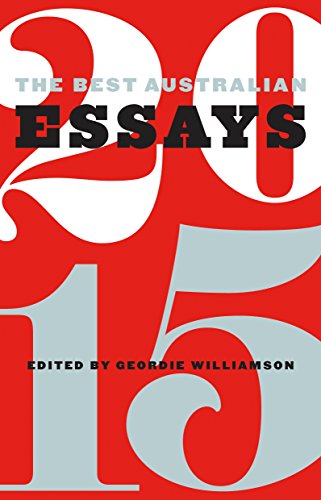 The Best Australian Essays 2015 book cover