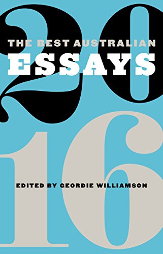 The Best Australian Essays 2016 book cover