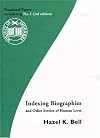 Indexing Biographies and Other Stories of Human Lives (Occasional Papers on Indexing): No.1