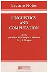 Linguistics and Computation
