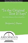 "In the Original Text It Says"