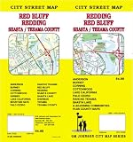 Redding Ca Red Bluff Shasta Tehama Co Street Map