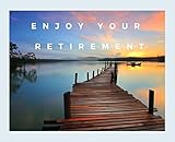 Happy Retirement Guest Book Hardcover Guestbook For Retirement Message Book Memory Book Keepsake Landscape Retirement Book To Sign