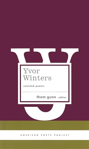 Yvor Winters (By: Thom Gunn,Yvor Winters) cover
