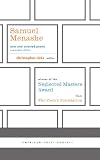 Samuel Menashe New And Selected Poems Expanded Edition American Poets Project