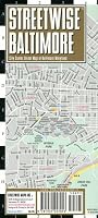 Streetwise Baltimore Map - Laminated City Center Street Map of Baltimore, Maryland - Folding pocket size travel map with light rail & metro