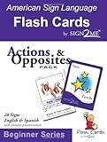 Sign2me Flash Cards Beginner Series Actions Opposites Pack