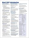 Microsoft Word 2007 Introduction Quick Reference Guide (Cheat Sheet of Instructions, Tips & Shortcuts - Laminated)