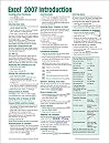 Microsoft Excel 2007 Introduction Quick Reference Guide (Cheat Sheet of Instructions, Tips & Shortcuts - Laminated Card)