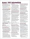 Microsoft Access 2007 Intermediate Quick Reference Guide (Cheat Sheet of Instructions, Tips & Shortcuts - Laminated)