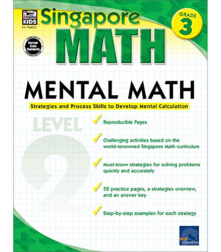 Singapore Math β Mental Math Level 2 Workbook for 3rd Grade cover