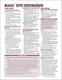 Microsoft Access 2010 Intermediate Quick Reference Guide Cheat Sheet Of Instructions Tips Shortcuts Laminated Card