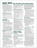 Microsoft Excel 2016 Tables Pivottables Sorting Filtering Inquire Quick Reference Guide Windows Version Cheat Sheet Of Instructions Tips Shortcuts Laminated Card