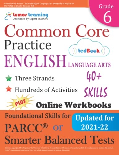 Common Core Practice - 6th Grade English Language Arts cover