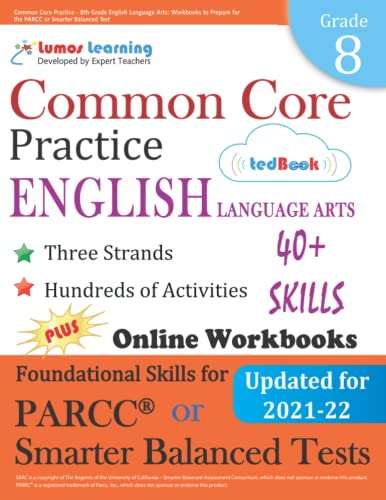Common Core Practice - 8th Grade English Language Arts cover