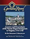 Ancestry and Descendants of the Nassau-Siegen Immigrants to Virginia, 1714-1750
