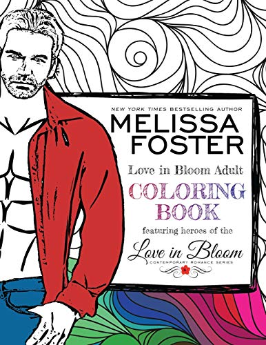 Love in Bloom Adult Coloring Book cover