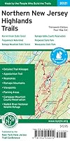 Northern New Jersey Highlands Trails Map, 2021: Norvin Green State Forest, Pequannock Watershed, Ramapo Mountain State Forest, Ramapo Valley County ... Ringwood State Park, Wawayanda State Park