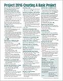 Microsoft Project 2016 Quick Reference Guide Creating A Basic Project Windows Version Cheat Sheet Of Instructions Tips Shortcuts Laminated Card