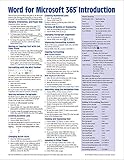 Word for Microsoft 365 (Office 365) Introduction Quick Reference Guide - Windows Version (Cheat Sheet of Instructions, Tips & Shortcuts - Laminated Card)