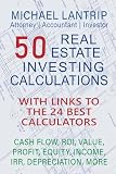 50 Real Estate Investing Calculations Cash Flow Irr Value Profit Equity Income Roi Depreciation More