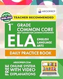 1st Grade Common Core Ela English Language Arts Daily Practice Workbook 300 Practice Questions And Video Explanations Common Core State Aligned Argo Brothers