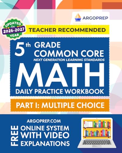 5th Grade Common Core Math: Daily Practice Workbook cover