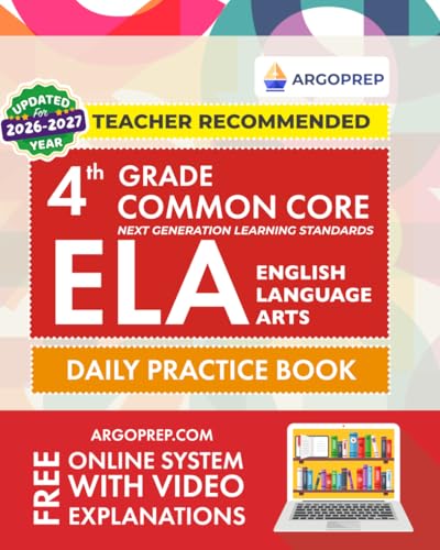4th Grade Common Core ELA: Daily Practice Workbook cover