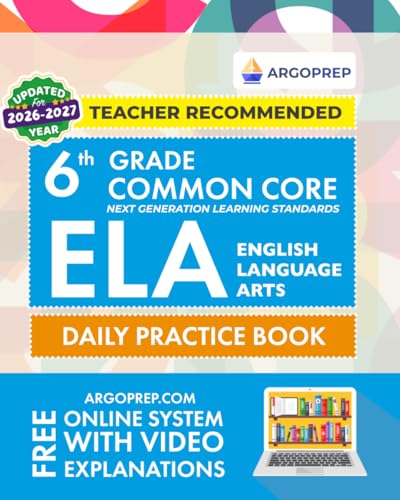 6th Grade Common Core ELA: Daily Practice Workbook cover