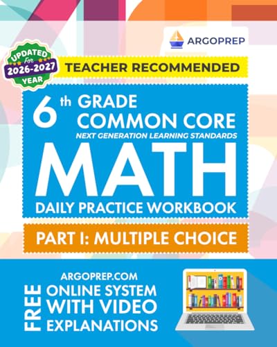 6th Grade Common Core Math: Daily Practice Workbook cover