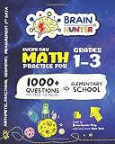 Every Day Math Practice 1000 Questions You Need To Kill In Elementary School Math Workbook Elementary School Study Practice Notebook Grades 13