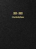 2021 2022 2year Monthly Planner 24month Calendar Black