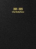 2021 2025 5year Monthly Planner 60month Calendar Black