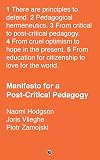 Manifesto for a Post-Critical Pedagogy