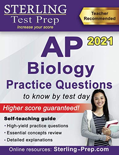 Sterling Test Prep AP Biology Practice Questions cover
