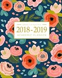 20182019 Academic Planner Weekly And Monthly Calendar Schedule Organizer And Journal Notebook With Inspirational Quotes And Navy Floral Lettering Cover August 2018 Through July 2019