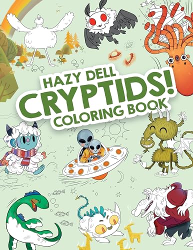 Cover of Hazy Dell Cryptids! Coloring Book