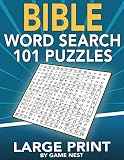 Bible Word Search 101 Puzzles Large Print Puzzle Game With Inspirational Bible Verses For Adults And Kids 85 X 11 Large Print